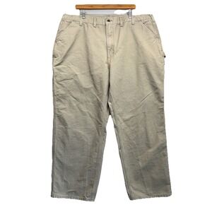 Carhartt B11 Pants Men's 44x30 Actual Brown Original Dungaree Fit Carpenter